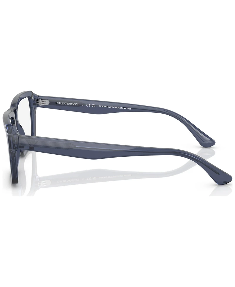 Emporio Armani Men's Rectangle Eyeglasses