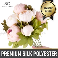 Peony Flowers Artificial for Decoration