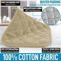 1-Pack Pot Holders for Kitchen Heat Resistant Cotton