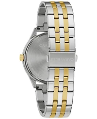 Caravelle designed by Bulova Men's Two-Tone Stainless Steel Bracelet Watch 41mm Gift Set