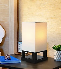 Maxwell 14" Led Modern Table Nightstand Lamp with Usb Port