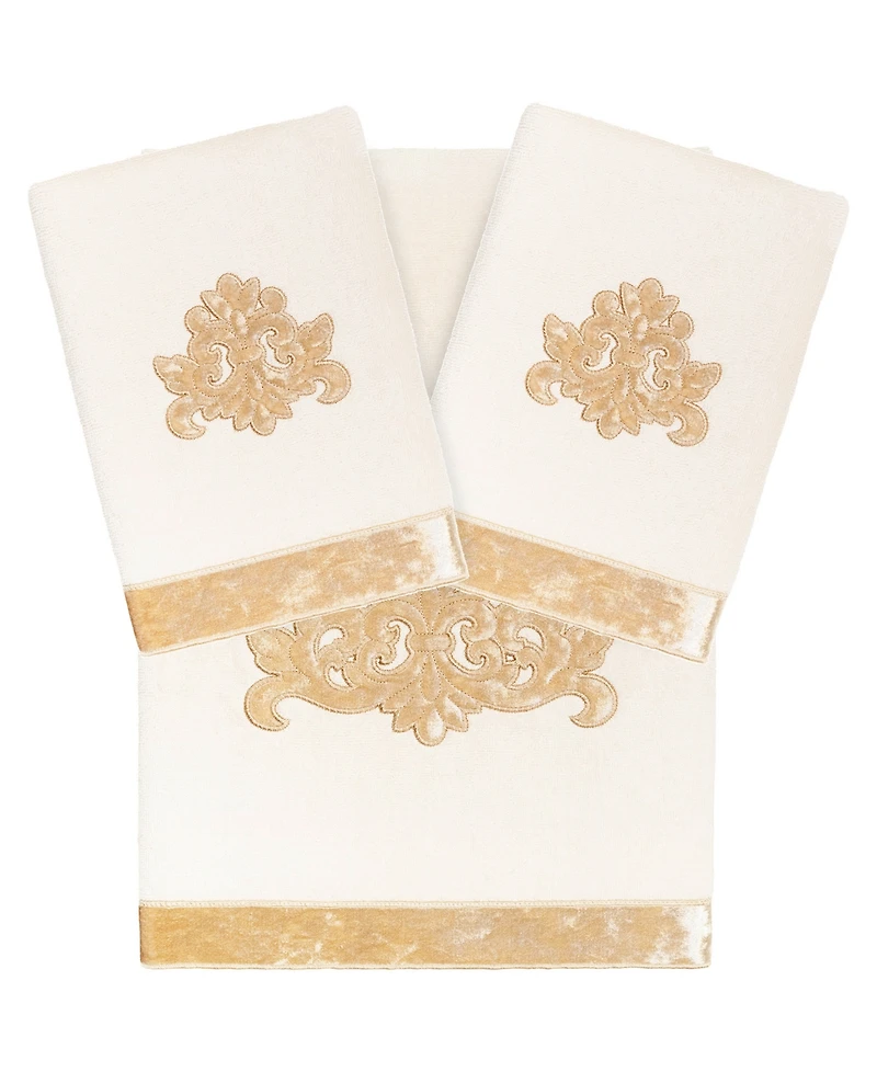 Linum Home Turkish Cotton May Embellished -Pc. Bath Towel Set