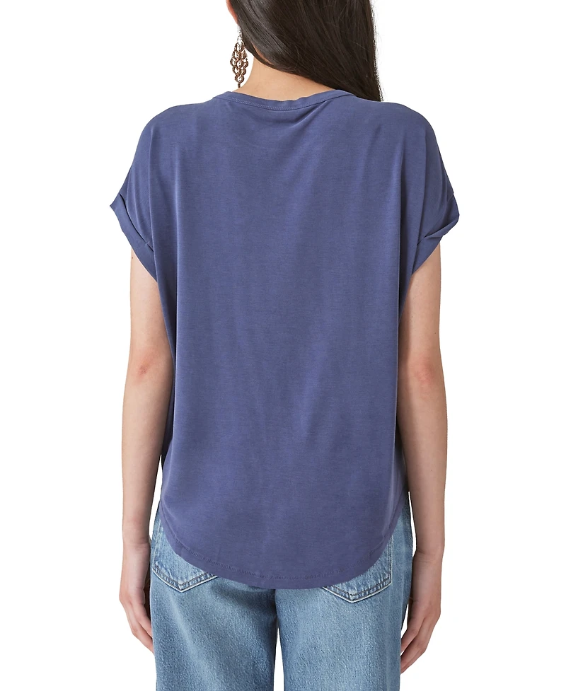 Lucky Brand Women's Short Sleeve Sandwash Dolman Tee