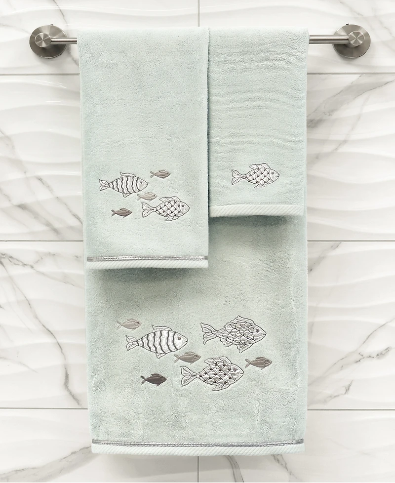 Linum Home Turkish Cotton Figi Embellished -Pc. Bath Towel Set