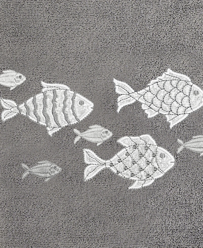 Linum Home Turkish Cotton Figi Embellished -Pc. Bath Towel Set