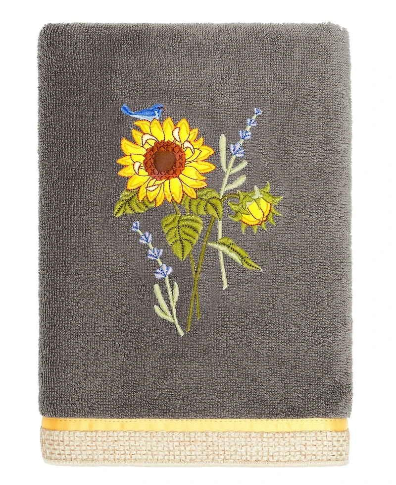 Linum Home Turkish Cotton Girasol Embellished -Pc. Bath Towel Set
