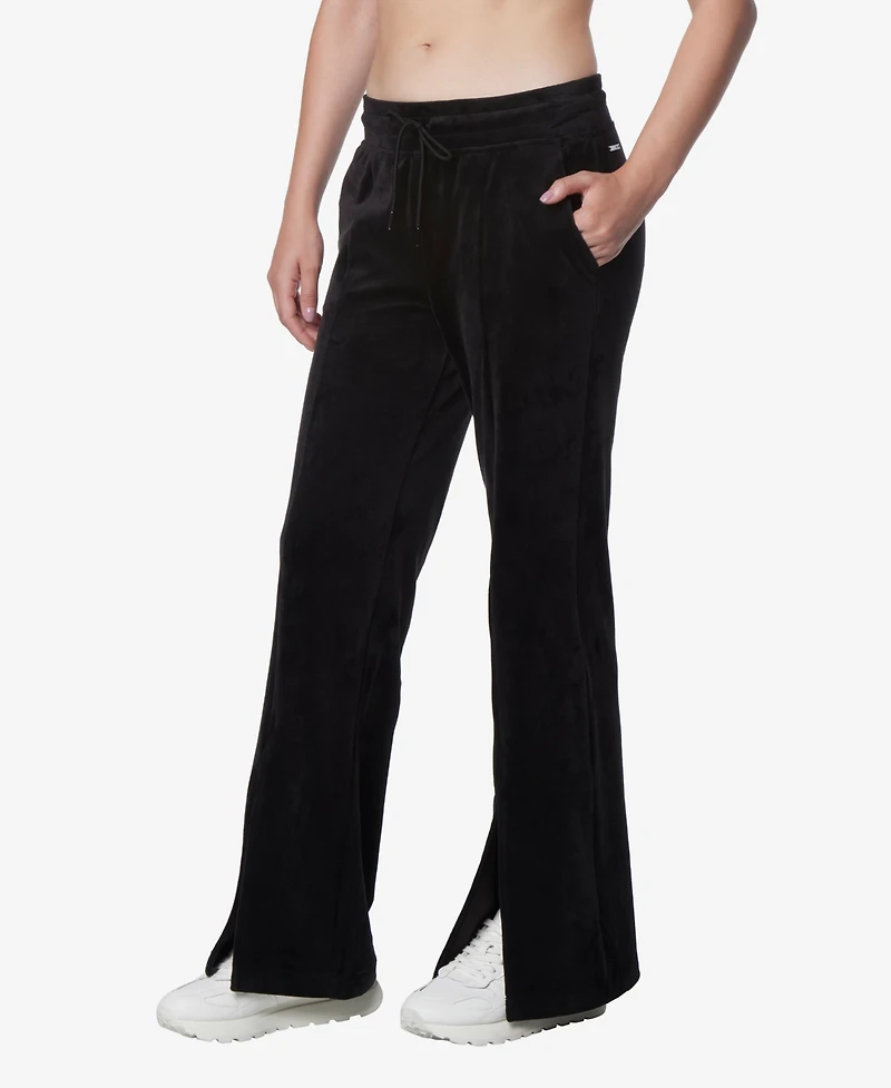 Andrew Marc Sport Women's Full Length Velvet Vented Pants
