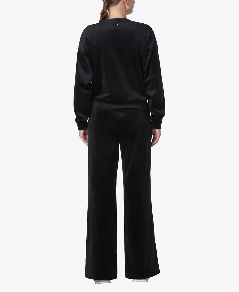 Andrew Marc Sport Women's Full Length Velvet Vented Pants