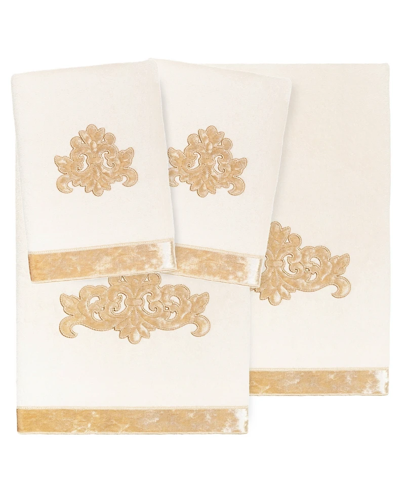 Linum Home Turkish Cotton May Embellished -Pc. Bath Towel Set