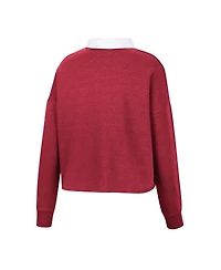 Women's Colosseum Cardinal Stanford Cardinal I Love My Job Rugby Long Sleeve Shirt