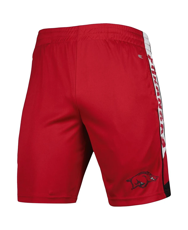 Men's Colosseum Cardinal Arkansas Razorbacks Pool Time Shorts