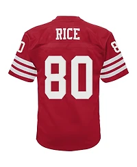 Toddler Boys and Girls Mitchell & Ness Jerry Rice Scarlet San Francisco 49ers 1990 Retired Legacy Jersey