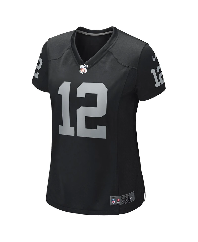 Women's Nike Ken Stabler Black Las Vegas Raiders Game Retired Player Jersey