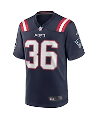 Men's Nike Lawyer Milloy Navy New England Patriots Game Retired Player Jersey