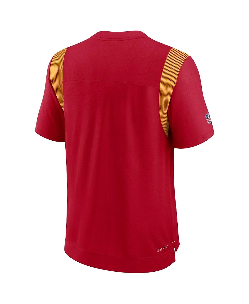 Men's Nike Red Kansas City Chiefs Sideline Tonal Logo Performance Player T-shirt