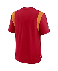 Men's Nike Red Kansas City Chiefs Sideline Tonal Logo Performance Player T-shirt