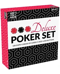 Areyougame Deluxe Poker Set, 113 Piece