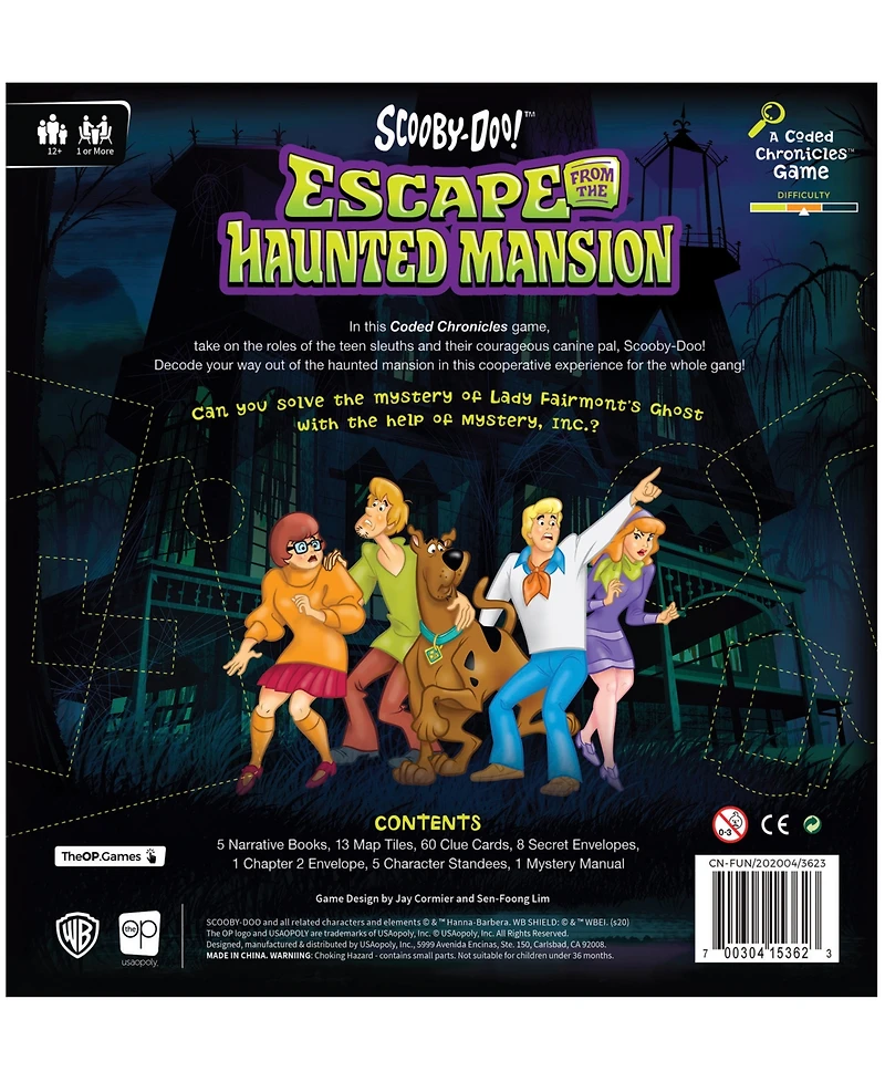 Usaopoly Scooby-Doo Escape from the Haunted Mansion Set, 93 Piece