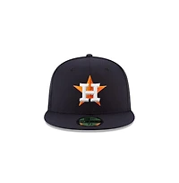 Men's New Era Navy Houston Astros 2022 World Series Champions Side Patch 59FIFTY Fitted Hat
