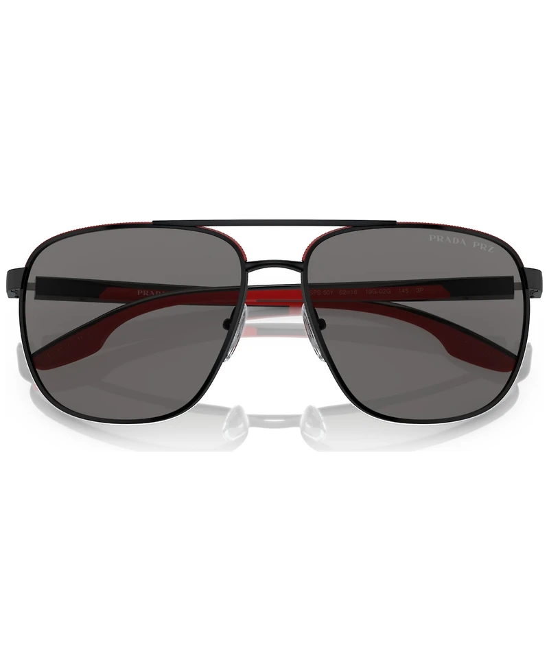 Prada Linea Rossa Men's Polarized Sunglasses, Ps 50YS62-p
