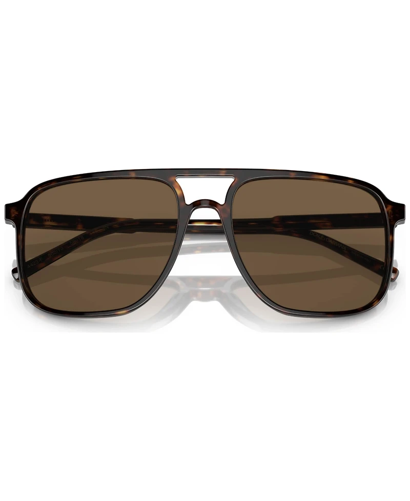 Dolce&Gabbana Men's Low Bridge Fit Sunglasses, DG4423F58-x