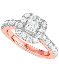 Diamond Princess Bridal Set (2 ct. t.w.) 18k White, Yellow or Rose Gold