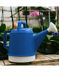 Bloem Deluxe Plastic Watering Can, Classic Blue, 2.5 Gallon