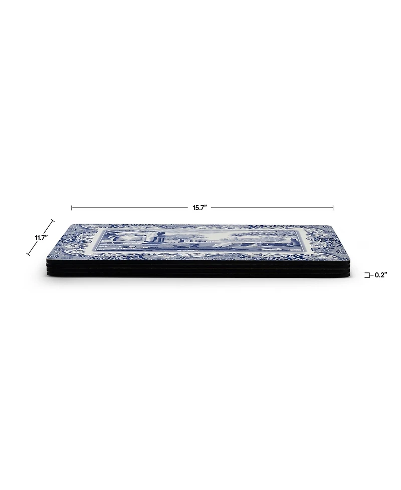 Spode Blue Italian Placemats, Set of 4