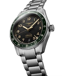 Longines Men's Swiss Automatic Spirit Zulu Time Stainless Steel Bracelet Watch 42mm