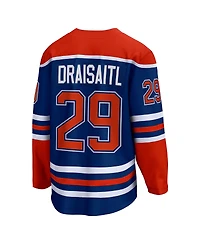 Men's Fanatics Leon Draisaitl Royal Edmonton Oilers Home Premier Breakaway Player Jersey