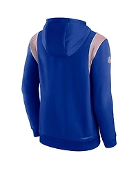 Men's Nike Royal Buffalo Bills Sideline Athletic Stack Performance Pullover Hoodie