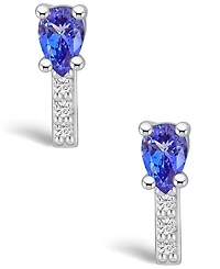 Macy's Tanzanite (3/4 Ct. t.w.) and Diamond (1/8 Stud Earrings