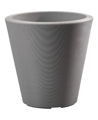 Crescent Garden Madison Planter DoubleWalled Plant Pot 14" Slate