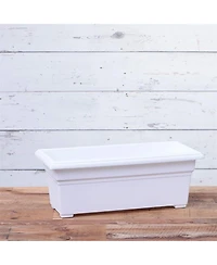 Novelty Countryside Patio Planter Box, White, 12 Inch by 27 Inch