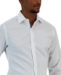 Bar Iii Slim Fit Men's Vine Print Dress Shirt, Created for Macy's