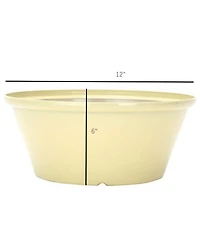 Gardener Select GSATBR12235 Tulip Bowl Planter White