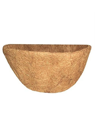 Grower Select Half Round Wall Basket Shape Coco Liner, 20 Inch