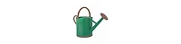 Gardener Select Metal Watering Can, Green w/ Copper Accent, 0.92 Gal