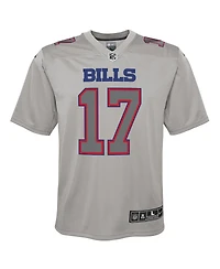 Big Boys Nike Josh Allen Gray Buffalo Bills Atmosphere Game Jersey