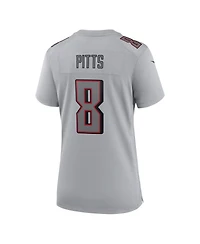 Women's Nike Kyle Pitts Gray Atlanta Falcons Atmosphere Fashion Game Jersey
