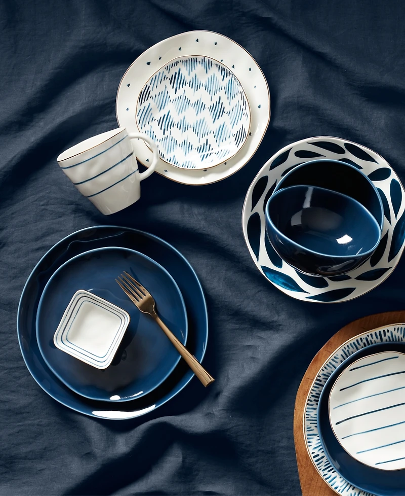 Lenox Bay Colors Solid 4 Piece Dinner Plate Set, Service for