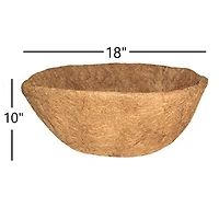 Gardener's Select Replacement Coco Liners - Round Basket - 18 D