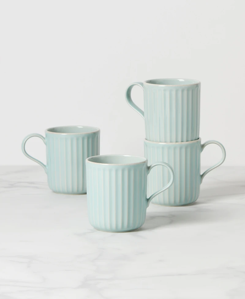 Lenox French Perle Solid Mugs, Set of 4
