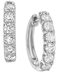 Diamond Small Hoop Earrings (1 ct. t.w.)
