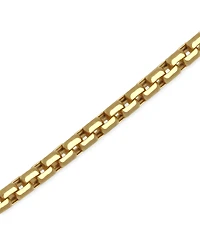 Rounded Box Link Chain Bracelet 7", in 14k Gold