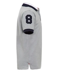 Tommy Hilfiger Toddler and Little Boys Striped Collar Embroidered Matt Polo