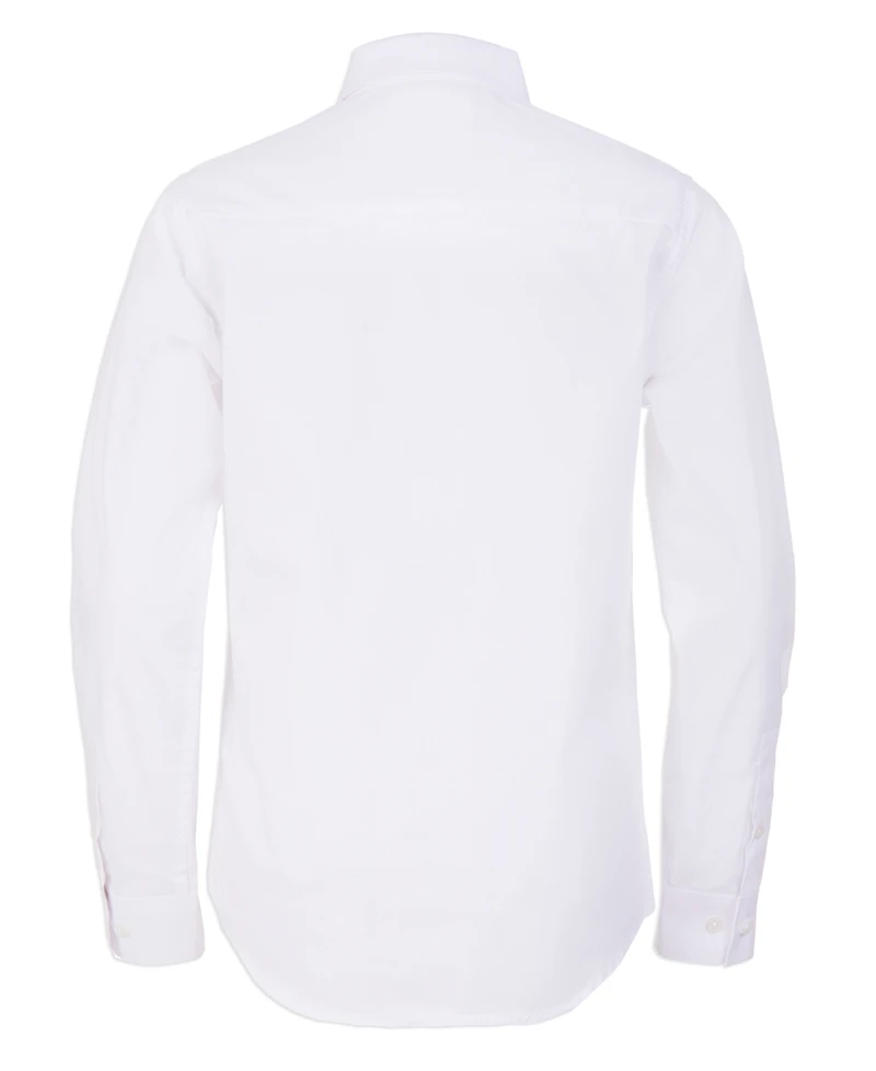 Calvin Klein Little Boys Solid Stretch Poplin Shirt