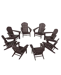 WestinTrends All-Weather Contoured Outdoor Poly Adirondack Chair (Set of