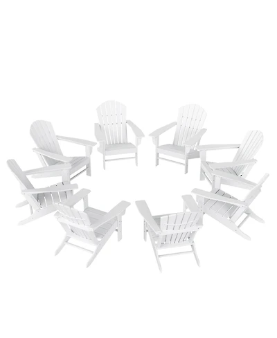 WestinTrends All-Weather Contoured Outdoor Poly Adirondack Chair (Set of