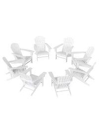 WestinTrends All-Weather Contoured Outdoor Poly Adirondack Chair (Set of